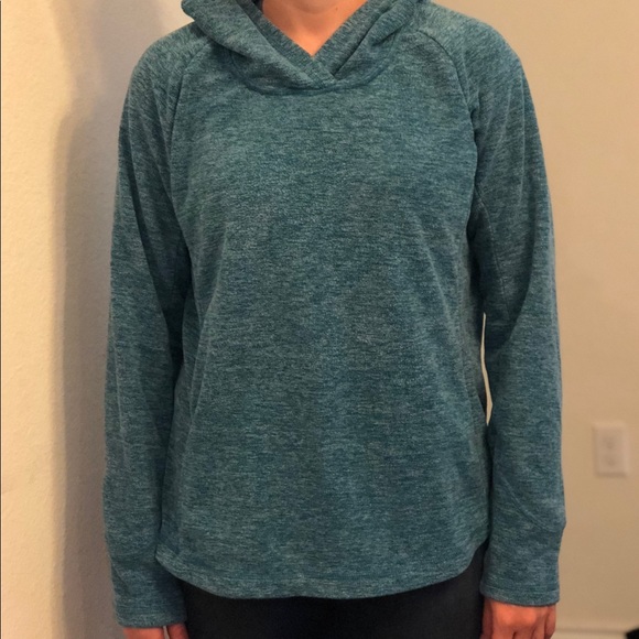 DULUTH TRADING CO Blue fleece pull over sweatshirt - Picture 1 of 2